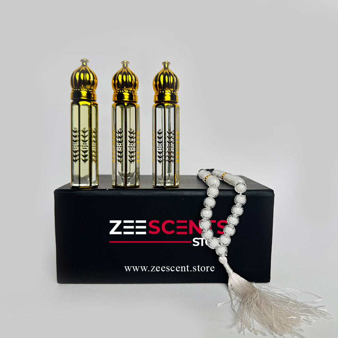 Premium 3 Attar Set – Long Lasting 8–10 Hours